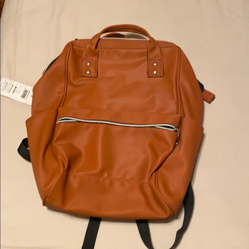 Orange/brown Bromen backpack